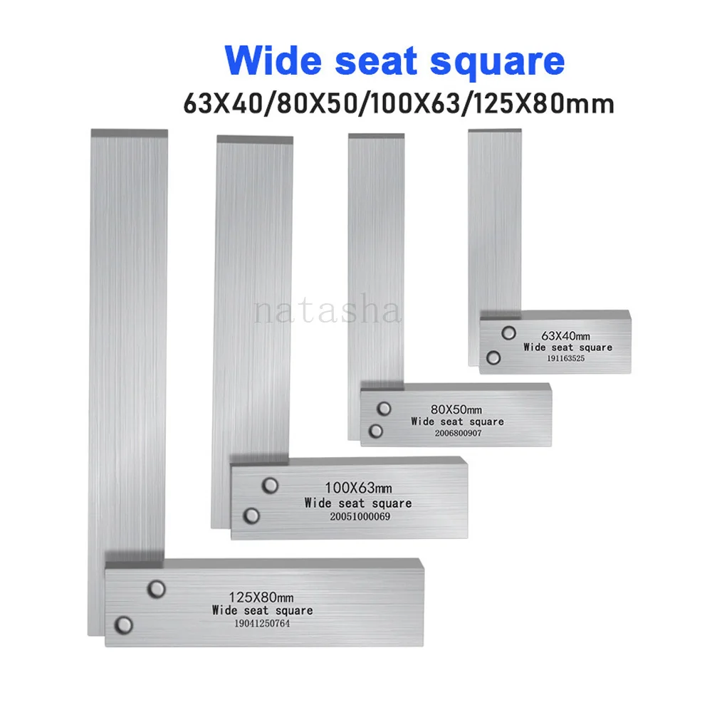 Hot Sale 80*50Mm Hoek Vierkant Breed Mes-Vormig 90 Graden Hoek Blade Liniaal Meet Meetinstrument