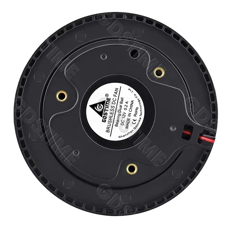 1Pcs Gdstime DC 12V Fan 100mm 100mmx100mmx25mm New Centrifugal Turbo Cooler Fan 10cm 100x25mm Dual Ball Turbo Blower Fan