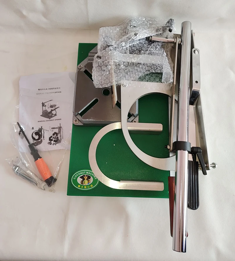 Commercial Coconut Opener Manual Hole Breaker Green Coconut Opener With Peeling and Cutting Coconut Knife