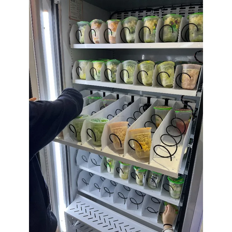 Automatic Lift Vending Machine for Beer Wine Cake Salads Sushi Doughnuts Sweet Pies with Card Banknote Payment System Customized
