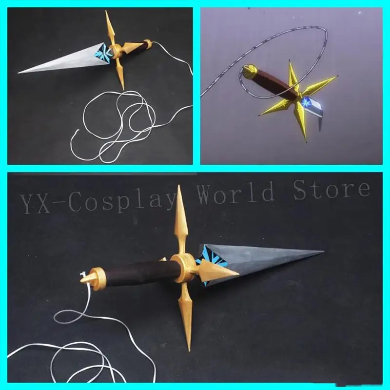 Revue Starlight Kagura Hikari Short Sword Cosplay Weapon Prop Halloween Party Stage Performance Accessories Birthday Gift 38CM