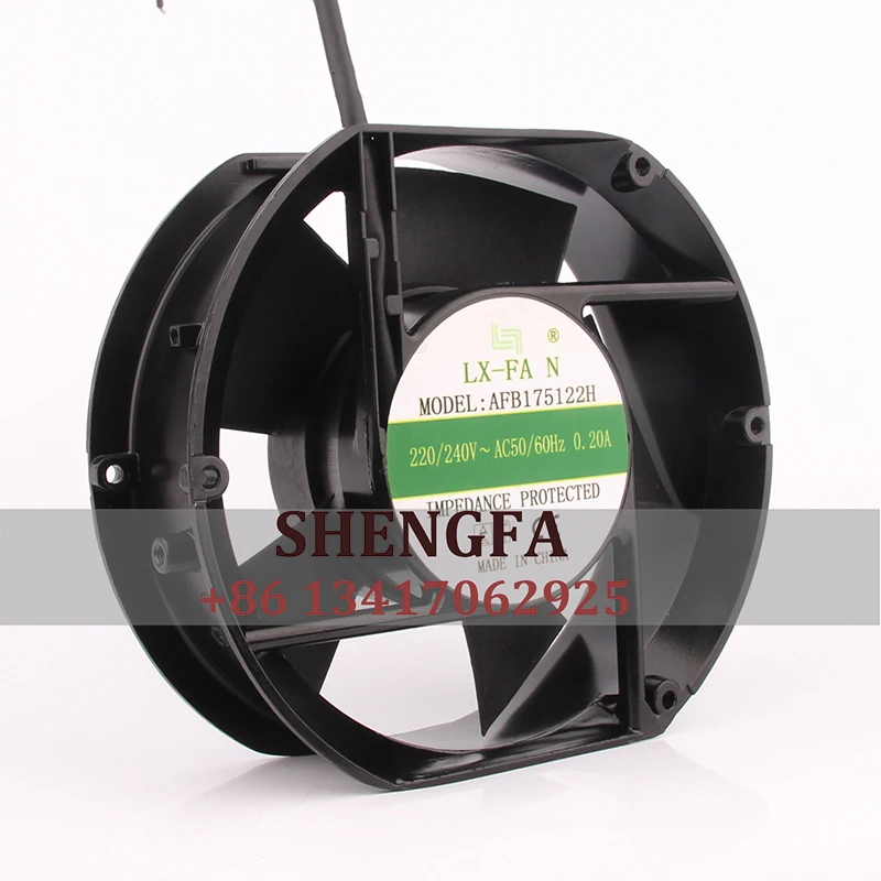 

LX-FAN AFB175122H Корпусный вентилятор AC220V 0.20A 172X150X51MM 17CM 17251 42W Осевой шкаф Сварочный аппарат Объем воздуха Вентиляция Центрифуга