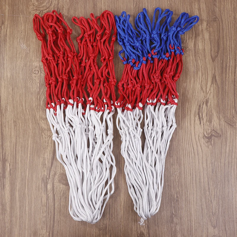 Rede de basquete de 3.5mm, rede de basquete para todos os climas, dupla/tri-cor, cesta de basquete alimentada, aro de cesta