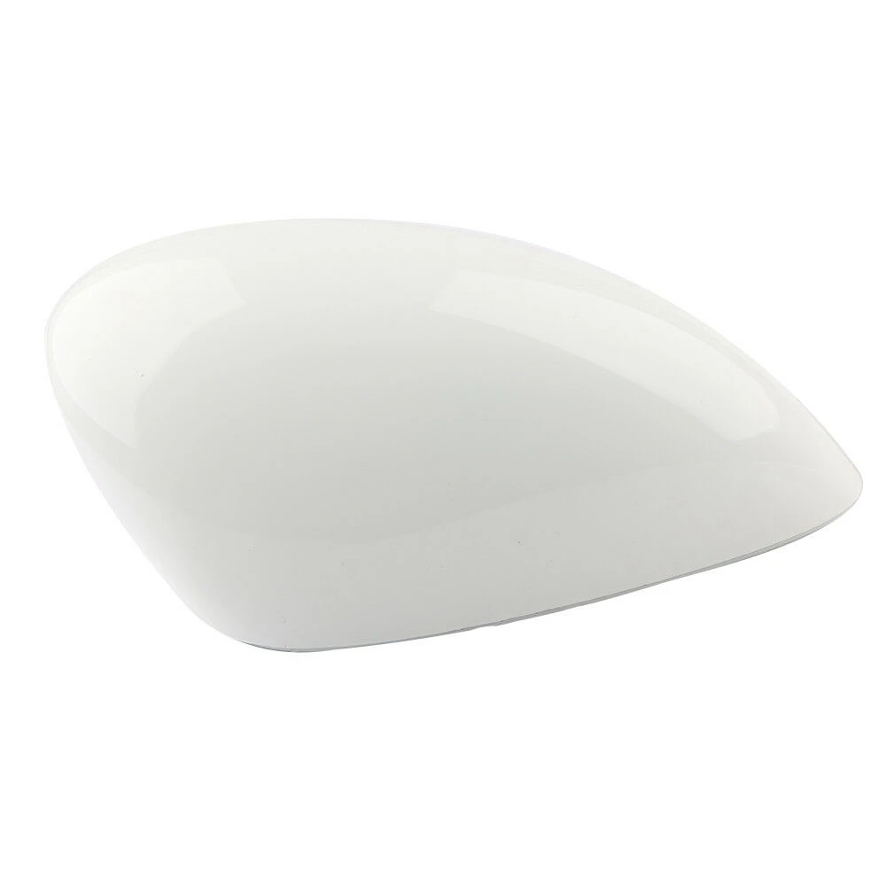 

1Pair Left Right Door Wing Rearview Mirror Cover Side Mirror Cap For Ford Fiesta MK7 2008-2017 White