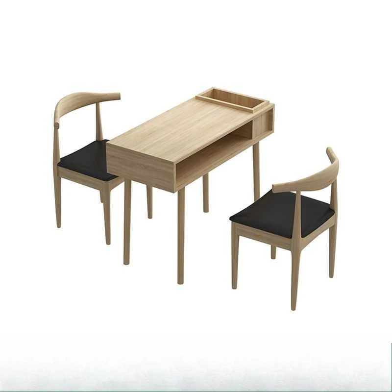

All solid wood Internet celebrity Japanese manicure table, manicure shop table and chair set