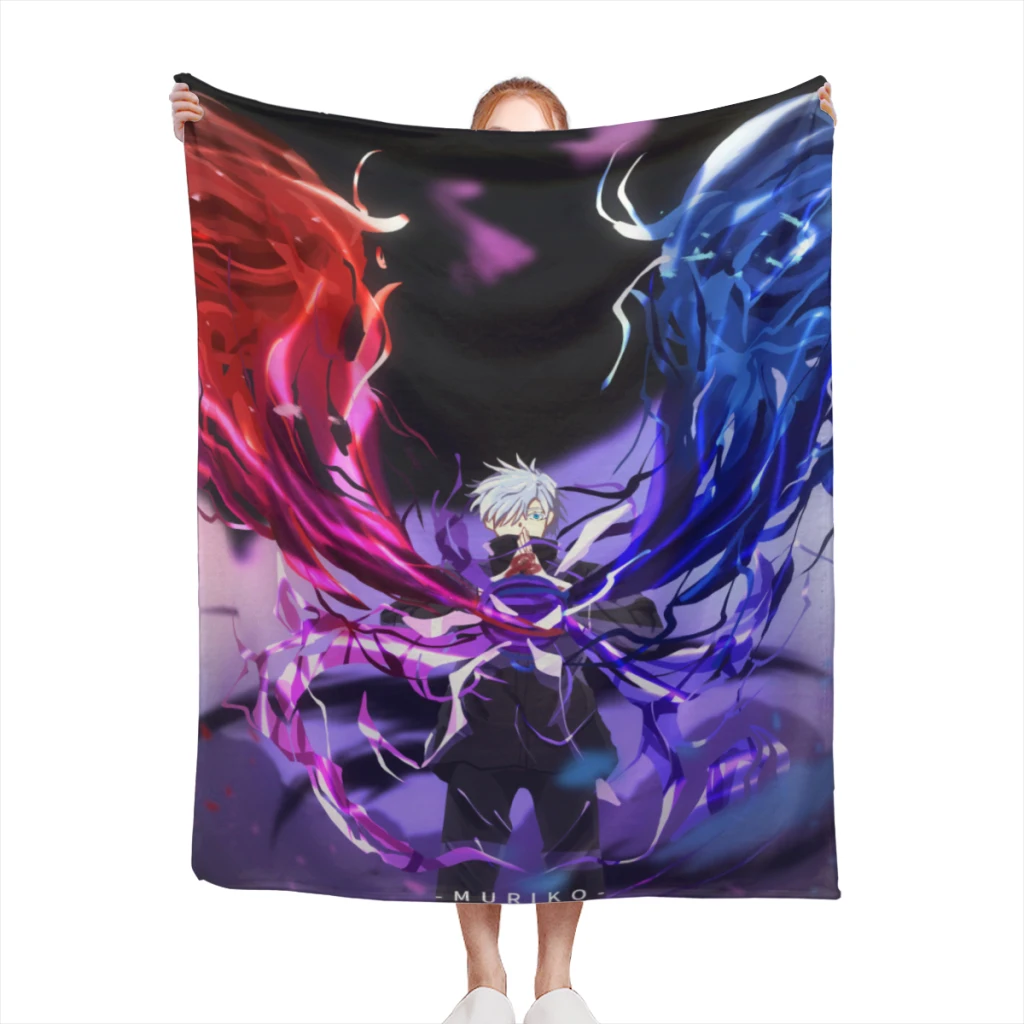 

Jujutsu Kaisen Comfortable Blanket Soft comforter sets throw for Couch Warm Flannel Blankets Bedroom Décor