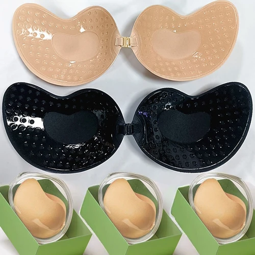 Cubierta de silicona reutilizable para pezones, autoadhesiva, Invisible, Push Up, sujetador, pegatinas, pecho de Mango, sujetadores sin tirantes, ropa interior para mujer