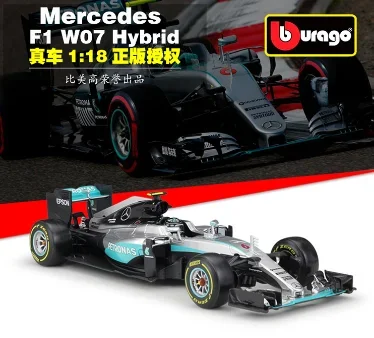 

Bburago 1:18 Mercedes-Benz F1 W07 RB13 Hybrid Racing Team Model Rosberg Hamilton Racing Model Collect Gifts Toy