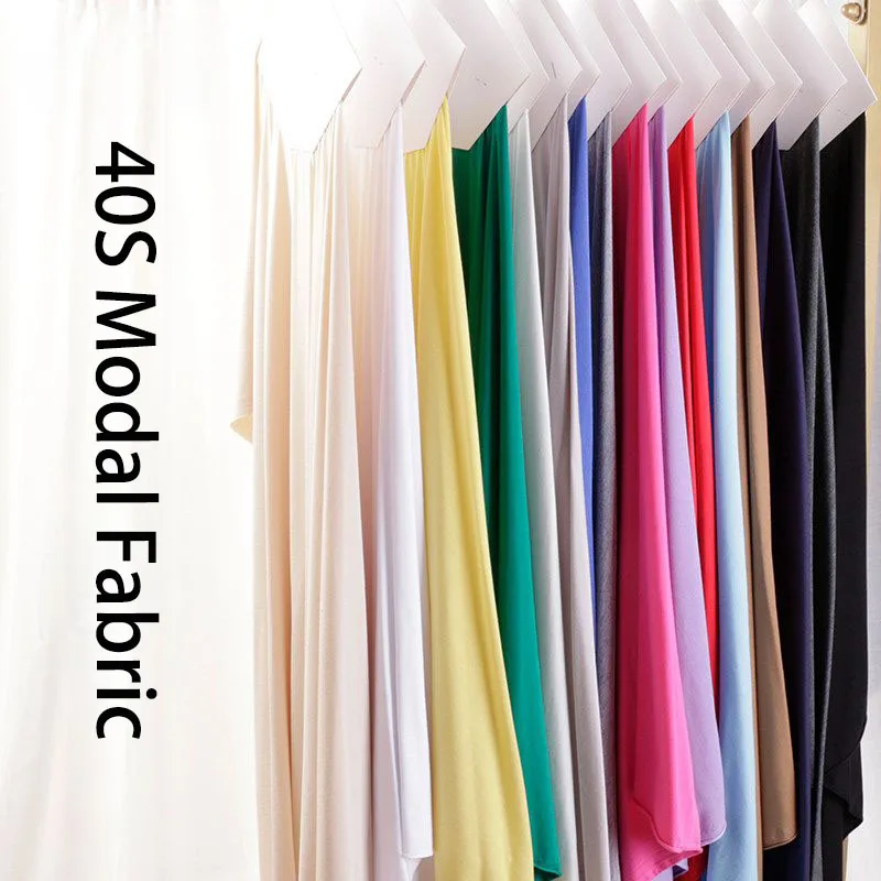 40S High Quality Modal Elastic Knitted Fabric For Sewing Underwear T-shirt Children's Clothing Handmade DIY Clothing Fabric