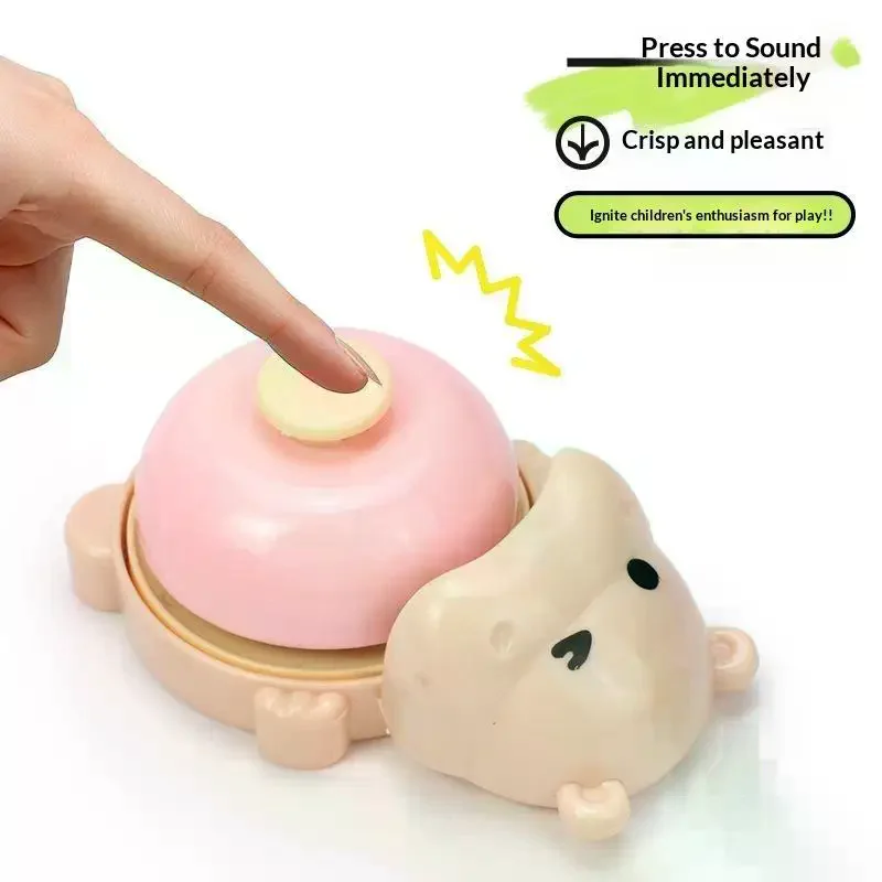 Animal Bell Toy Game Cute Mini Home Office Hand Press Cartoon Desk Board Service Call Reward For