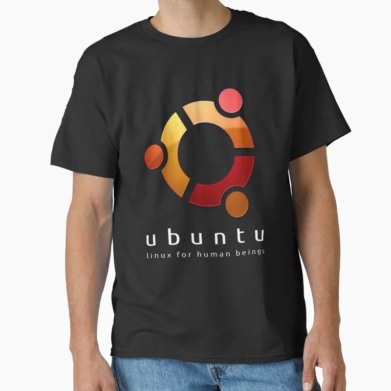 Ubuntu - linux for human beings Operating System Graphic T‑Shirt Short Sleeve Tees Geek IT Developer Fan Gift Streetwear S-6XL