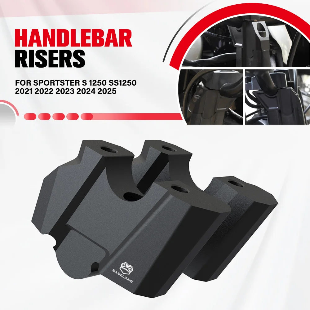 

For Sportster S 1250 SS1250 2021 2022 2023 2024 2025 S1250 SS1250 Motorcycle Handlebar Riser Riser Handlebar Clamp Mount Parts