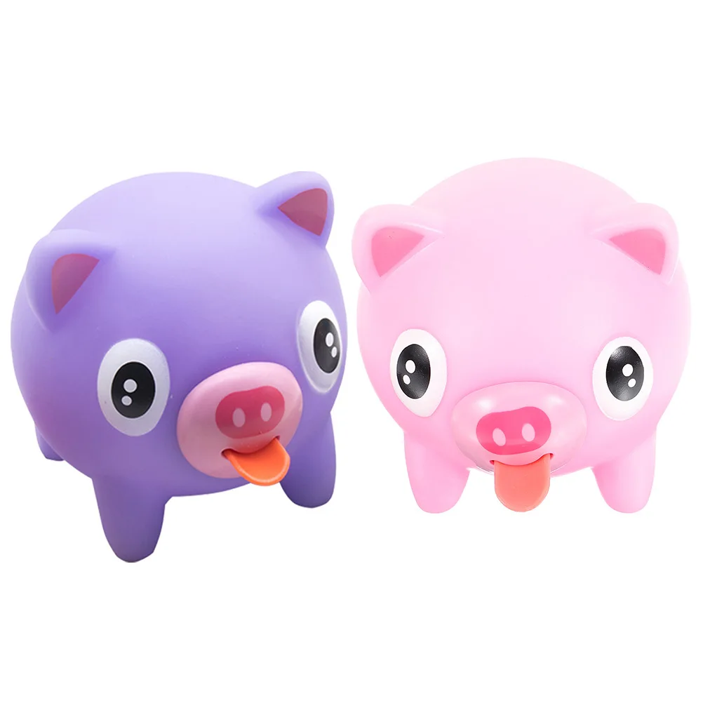 2 قطعة الحيوان لطيف الضغط اللسان خارج الجدة بسط الضغط مكتب عمل حزب الحسنات اللسان خارج لعبة الضغط