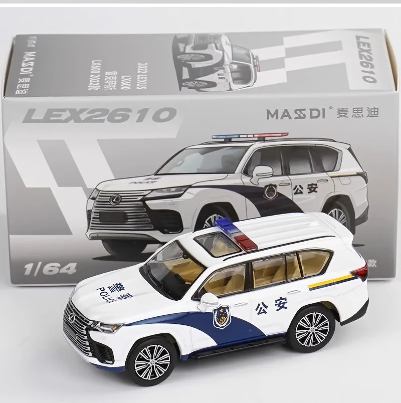 MASSDI Model 1: 64 LX570 LX600 Model Mobil Paduan Model Mobil Polisi