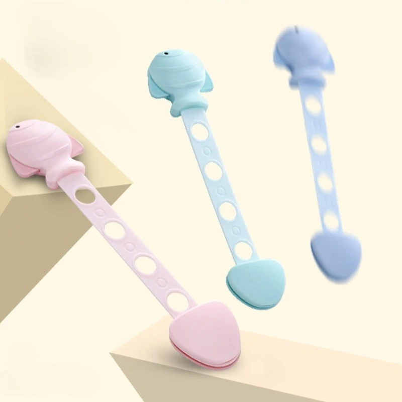 3 Stück Baby-Sicherheitsschlösser für Schränke, Multifunktionale Schubladenschlösser, Kunststoff-Kindersicherheitsschlösser, Kinderschutz-Türschlösser – Detail 4