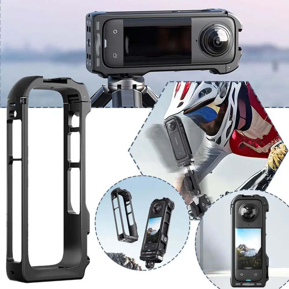 For Insta360 X4 Quick-release Rabbit Cage Anti-fall Expansion Frame Multi-function Sports Interface Expansion Ca B2g6