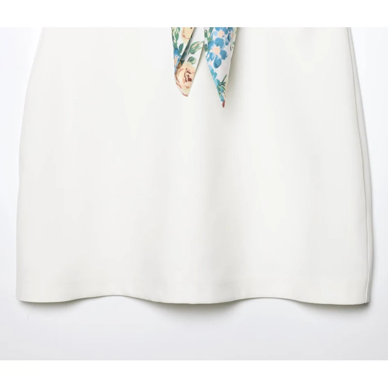 MUJER 2025 Sukienka damska z odkrytymi ramionami Krótkie sukienki dla kobiet Sukienki imprezowe z nadrukiem Szal Damska letnia sukienka mini bez pleców Damska