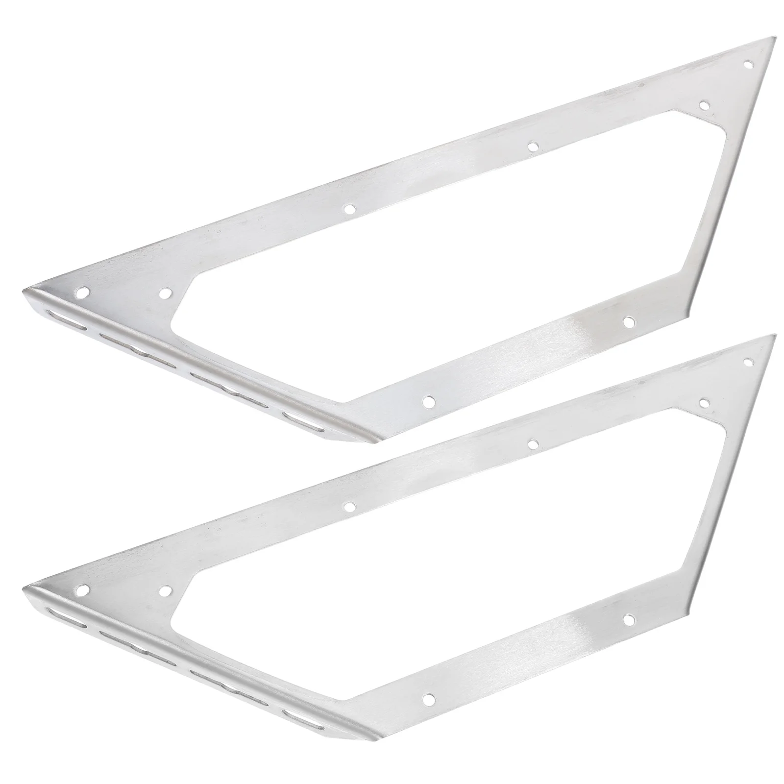 

2pcs Stainless Steel Corner Brackets Heavy Duty Universal Angle Bracket For Furniture Cabinet Shelf Table Chair Closet Mounting