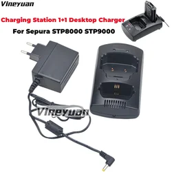 2025 NEW Desktop Battery Charger Base for Sepura STP8000 STP8038 SEP8040 STP8240 STP8100 STP8200 STP9000 SC20 Two Way Radios
