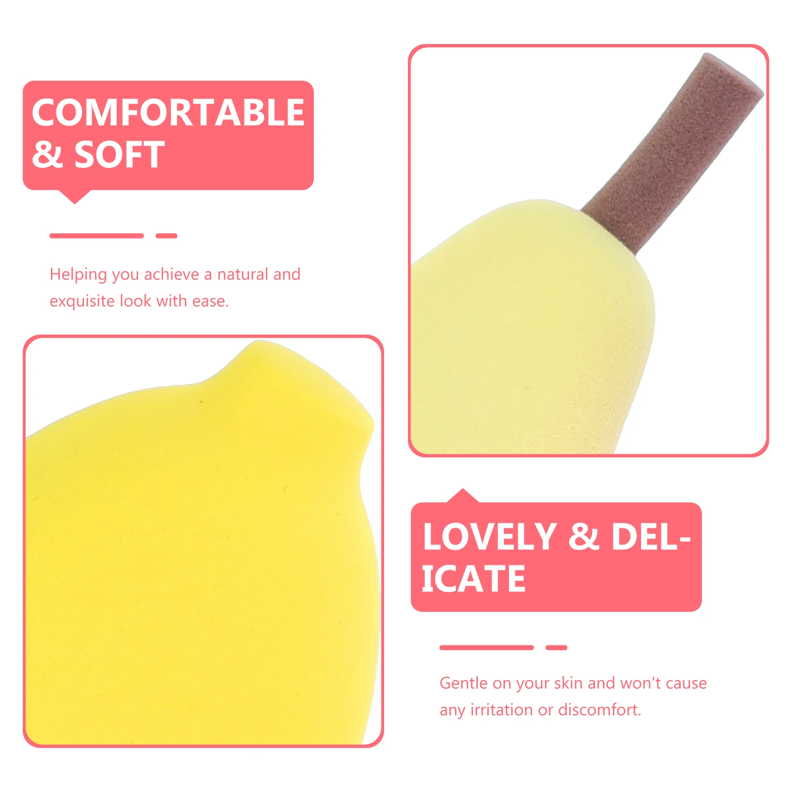 

4pcs Fruit Makeup Sponges Powder Puff for Women Foundation Concealer Applicator Portable Beauty Tools Lovely Shape Delicate
