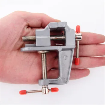 3.5 "alüminyum minyatür küçük kuyumcular hobi kelepçe masa üzerinde tezgah mengenesi Mini aracı yardımcısı