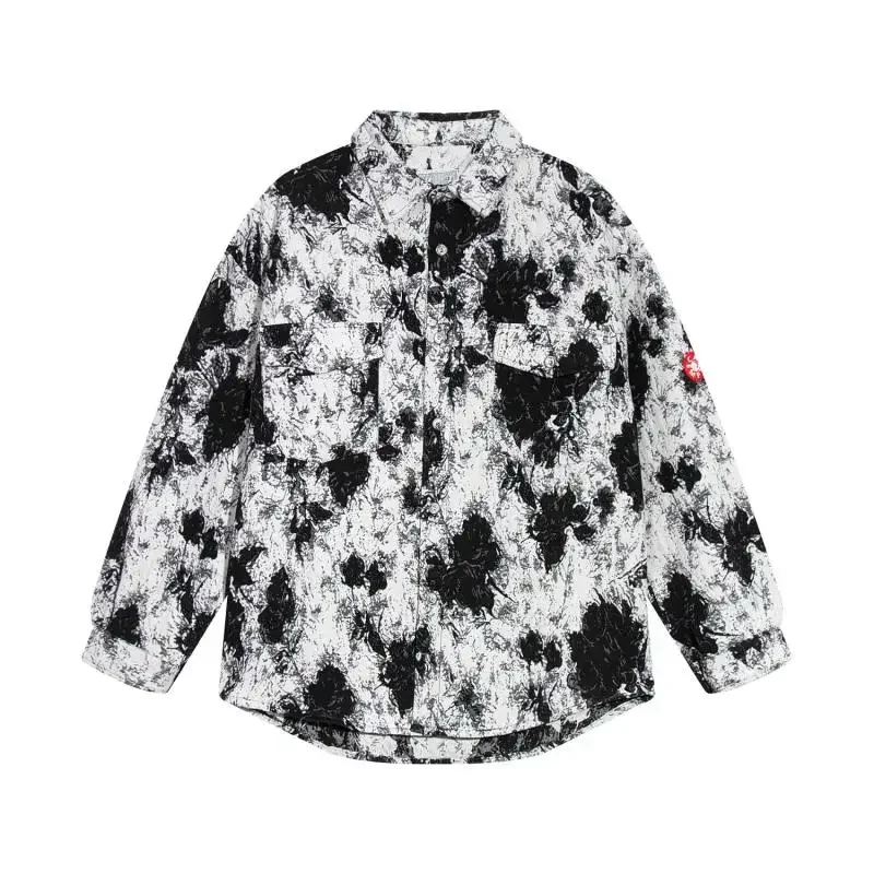 

New Fasion CAVEMPT CE Jacquard Embroidery Vintage Denim Shirt Men Women CAV EMPT Coat Hippie Clothes