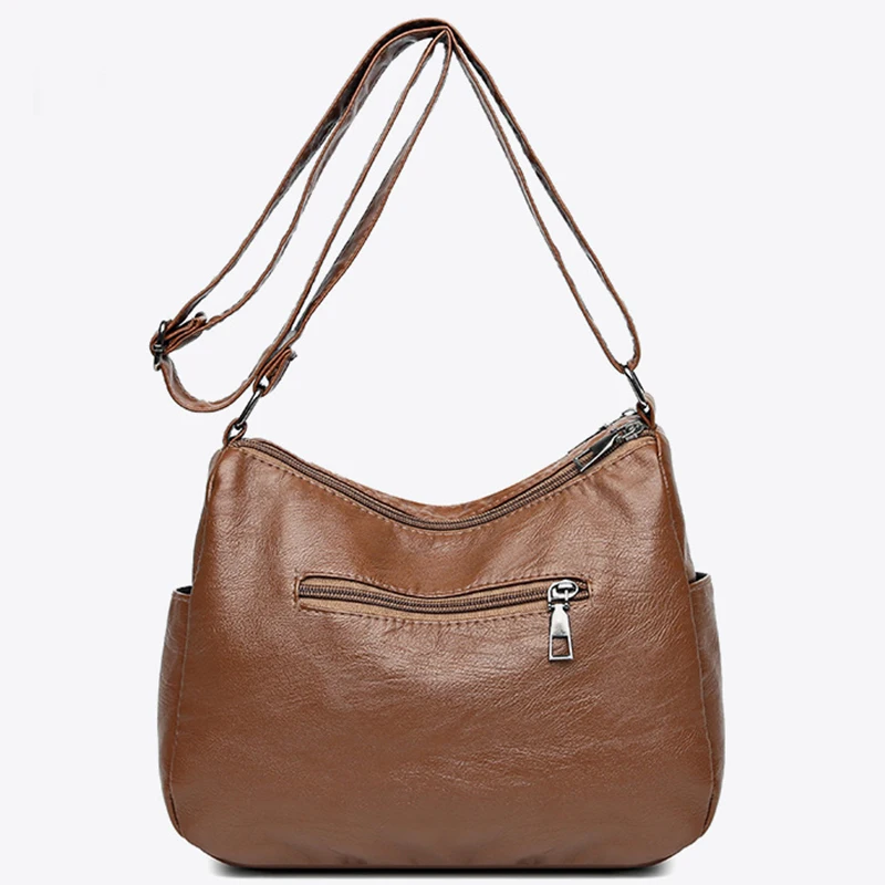 محافظ وحقائب يد فاخرة من جلد البولي يوريثان عتيقة 2023 حقيبة نسائية عالية الجودة تصميم متعدد الجيوب حقائب كتف كروس للسيدات #5