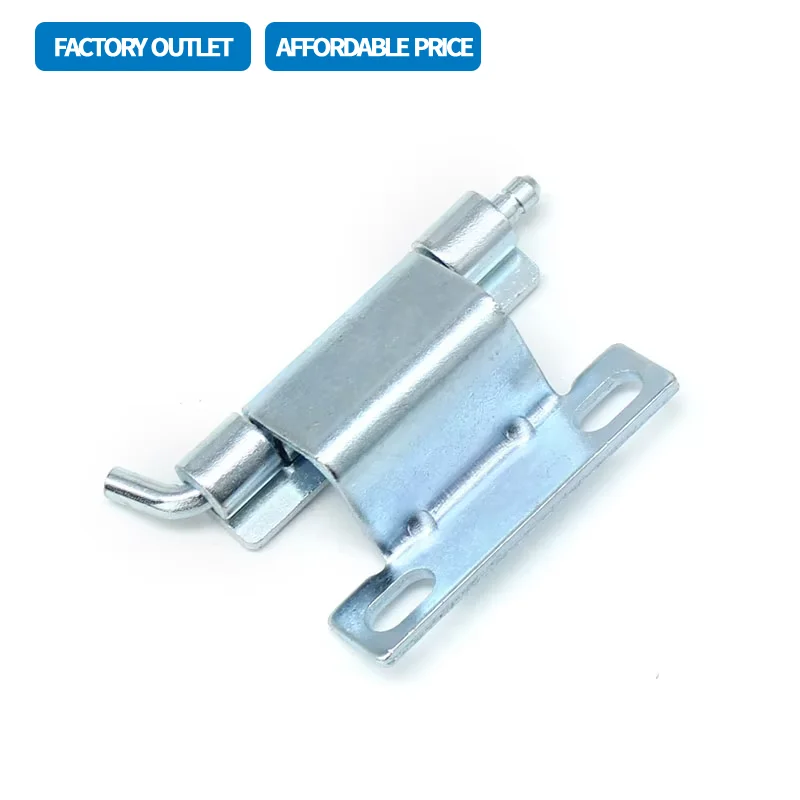 مفصل حديد بزاوية قائمة قابلة للفصل نوع الدبوس منحني مثقوب 304 من الفولاذ المقاوم للصدأ أو لوحة دوارة مخفية من الحديد