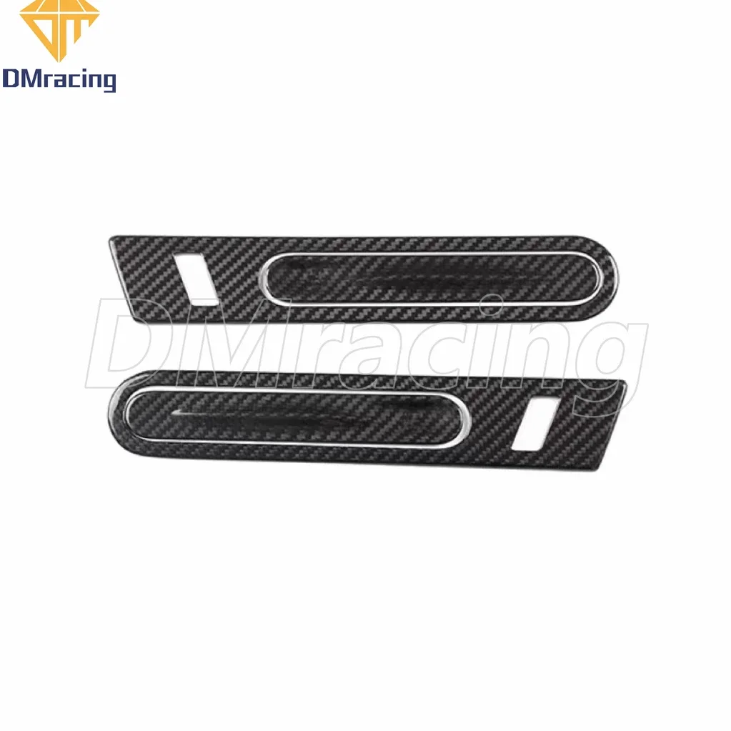 Dry carbon fiber exterior door handle decorative covers (4 pieces) for Nissan R35 global technical regulation 2008-2016