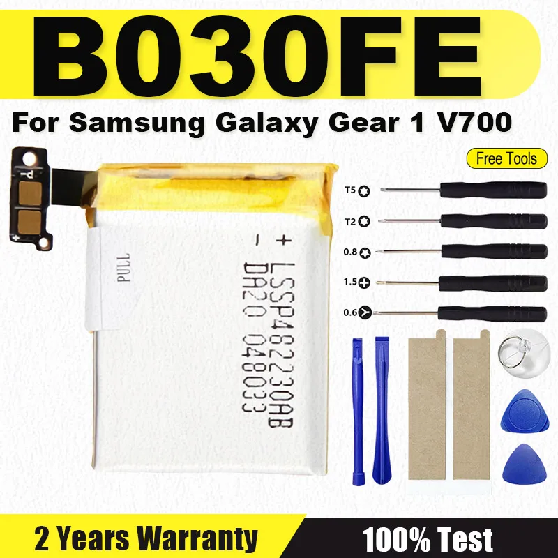 

New B030FE Smart Watch Battery SM-V700 For Samsung Galaxy Gear 1 Gear1 V700 Classic Smart Watch 315mAh + Free Tools