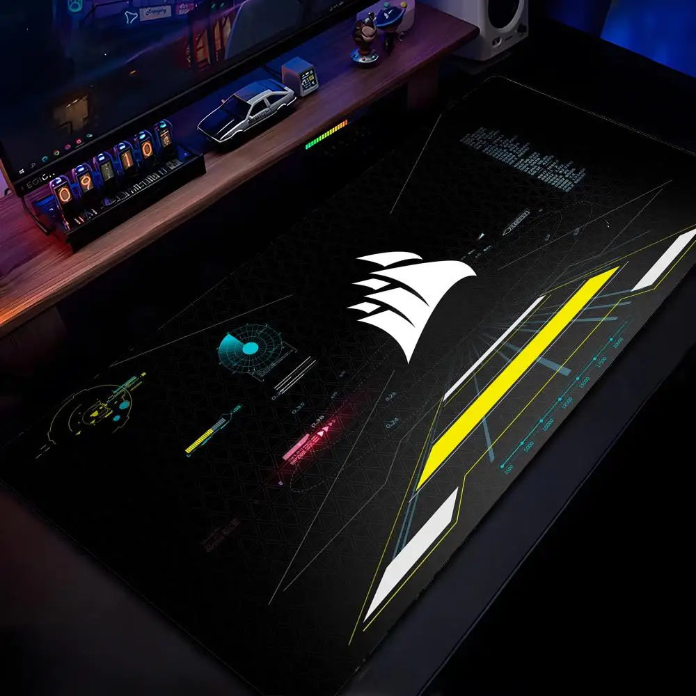 Popular Logos Mouse Pad Mousepad HD Printing Computer Gamers Locking Edge Non-slip Mouse Pad XXL90x40cm Keyboard PC Desk Pad