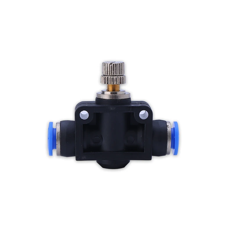 5PCS Pneumatics Air Throttle Valve Speed Control Quick Hose Tube Water Fitting Connector Pneumatic Fittings 4mm 6mm 8mm 10mm