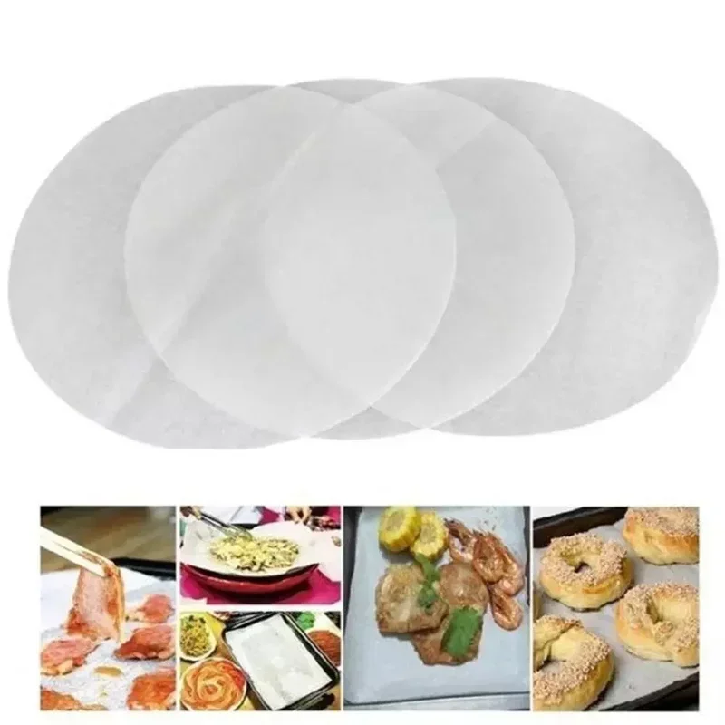 500/100 Pcs Round Baking Paper Circle Parchment  Liner BBQ Oven Patty Hamburger Paper Cake Non-Stick Baking silicon paper