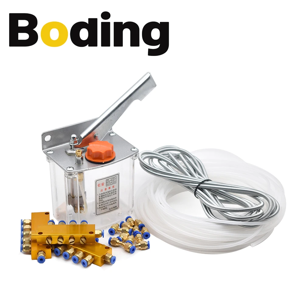 بودينج مضخة زيت تشحيم باستخدام الحاسب الآلي مضخة زيت يدوية تعمل باليد باستخدام الحاسب الآلي لنظام مضخة تزييت الزيت لآلة CNC #2