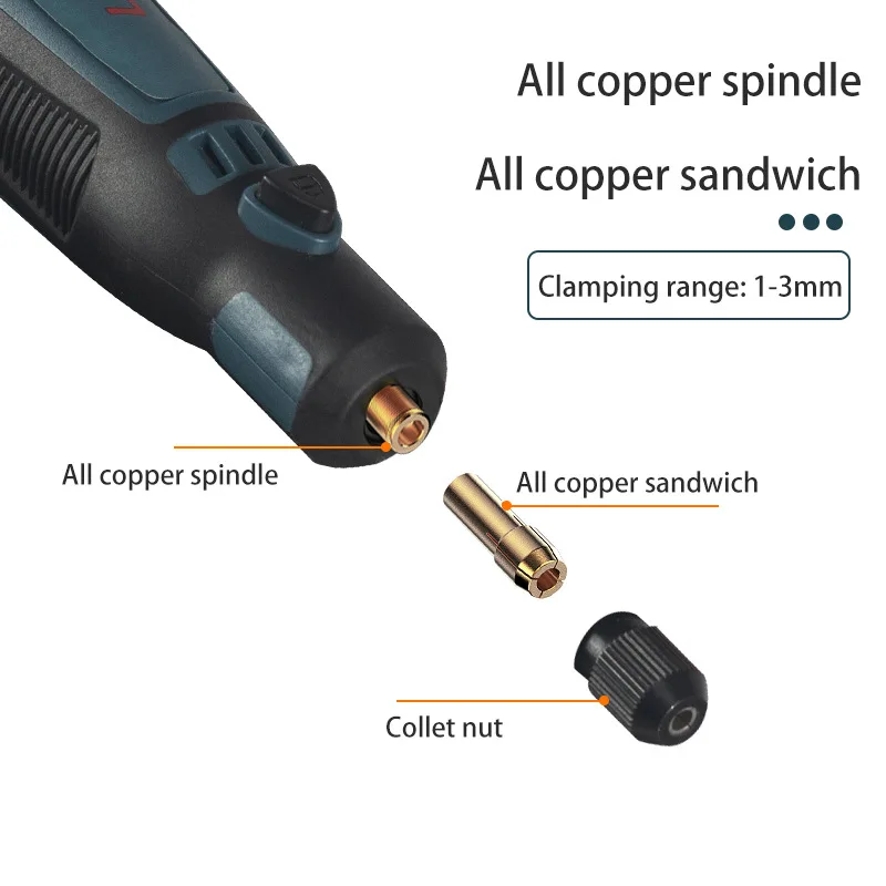 USB Cordless Electric Grinder Portable Carving Tool Set 1/15/50PCS for Jade Polishing DIY Projects Power Tools Rotary Engraver for Wood Stone Glass Jewelry Polishing Hobby Craft Home Use Tool Gift for Men Women - view 4