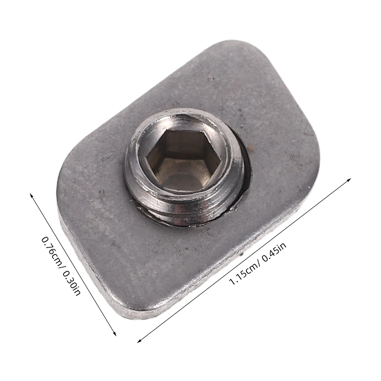 20 قطعة سدادة قفل من الفولاذ المقاوم للصدأ محدد نافذة الأمان للأبواب المنزلقة استبدال قفل باب منزلق معدني متين- #2