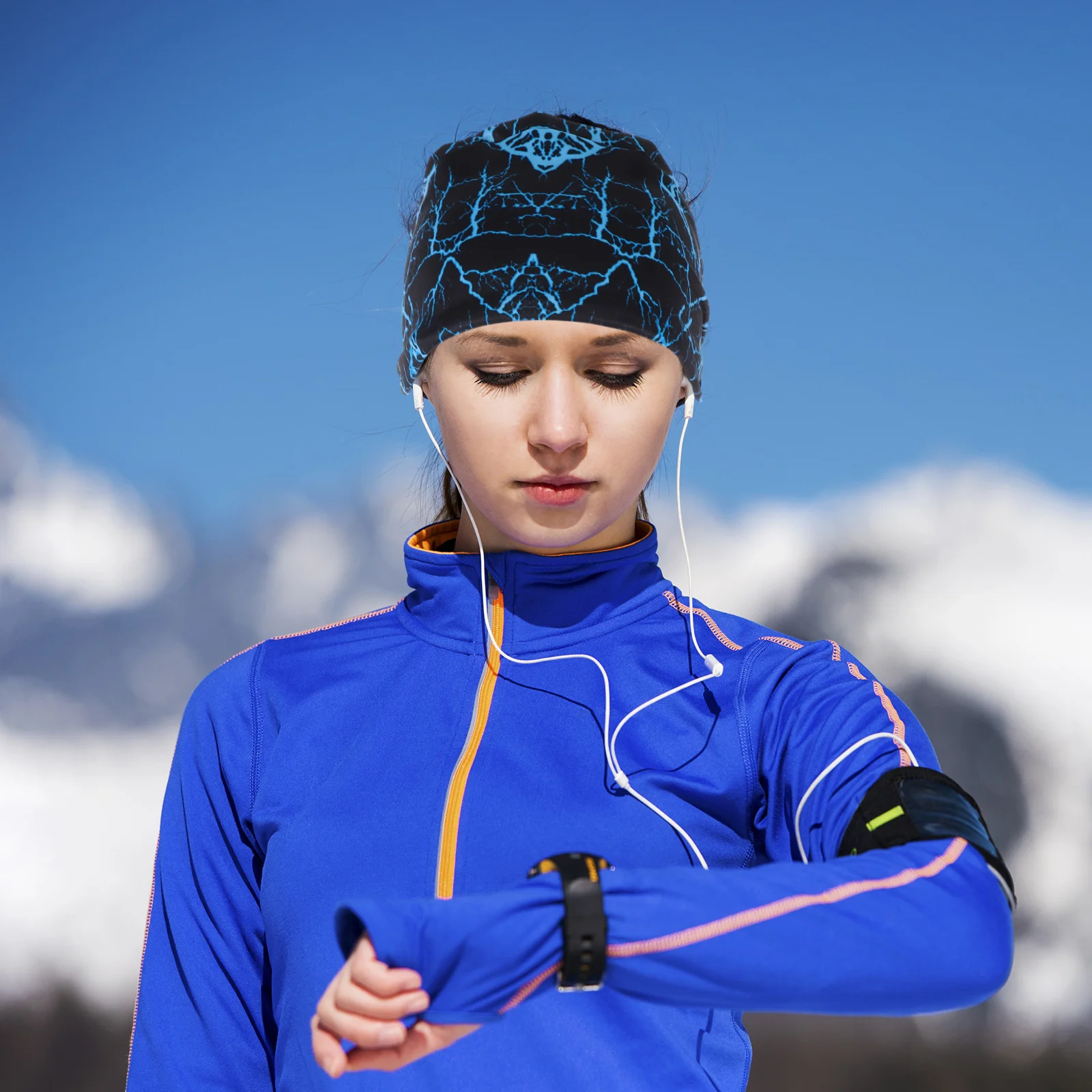 

4 Pcs Sports Headband Elastic Sweatbands Fitness Hair Accessories Yoga Head Wrap Moisture Absorbent Breathable Fabric Wide Edge