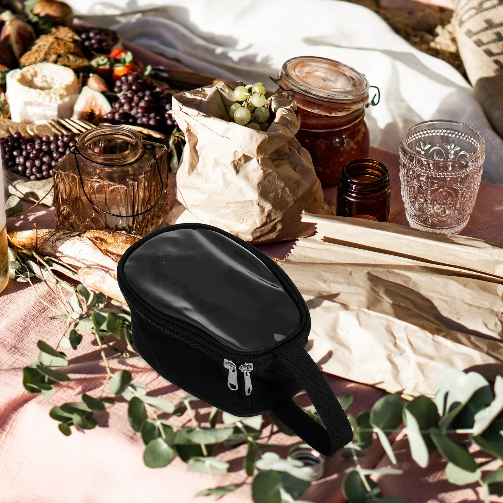 

Foldable Lightweight Transparent Outdoor Cookware For Camping Picnic Bbq Organizer Portable Carry Pouch Grilling Utensils Tool