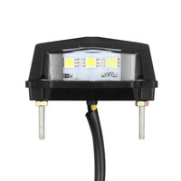 For Chopper Cruiser E24 3 LED Motorcycle License Plate Light Mini Rear Light License Plate Lamp Pit Dirt Bike New