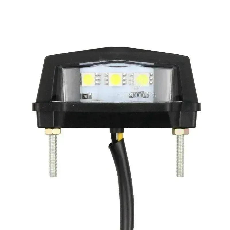 For Chopper Cruiser E24 3 LED Motorcycle License Plate Light Mini Rear Light License Plate Lamp Pit Dirt Bike New