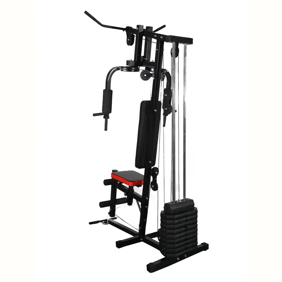 Multifunctional Use ONE STATION HOME GYM Multi-function Steel Home Gym 100lb Weight Stack Machine