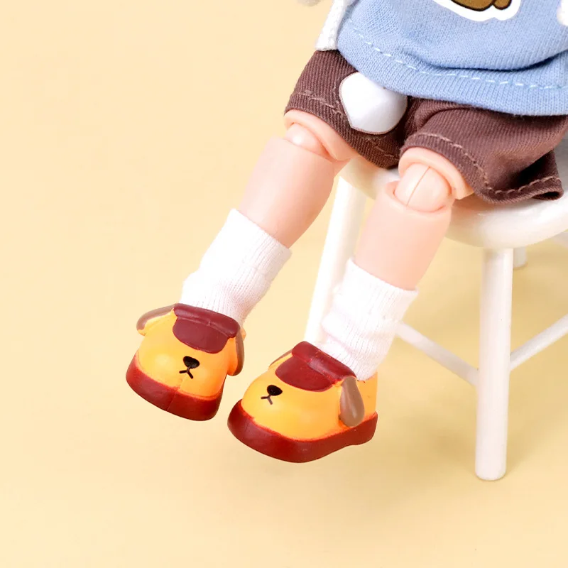 Ob11 Dolls Slippers Pvc Shoes Cartoon Cute Sports Shoes with Magnet for Molly, Obitsu11,Gsc, Ufdolls,1/12BJD Doll Accessories