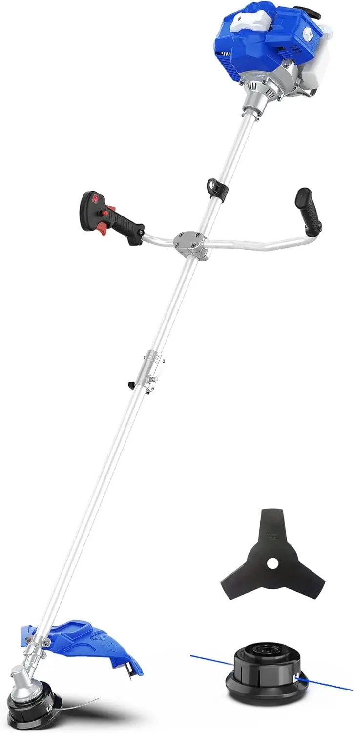 

Газовый триммер Weed Wacker объемом 52 куб.см, триммер/обрезной станок 3 в 1 длиной 18 дюймов, кусторез 10 дюймов, резиновая ручка и плечевой ремень в комплекте