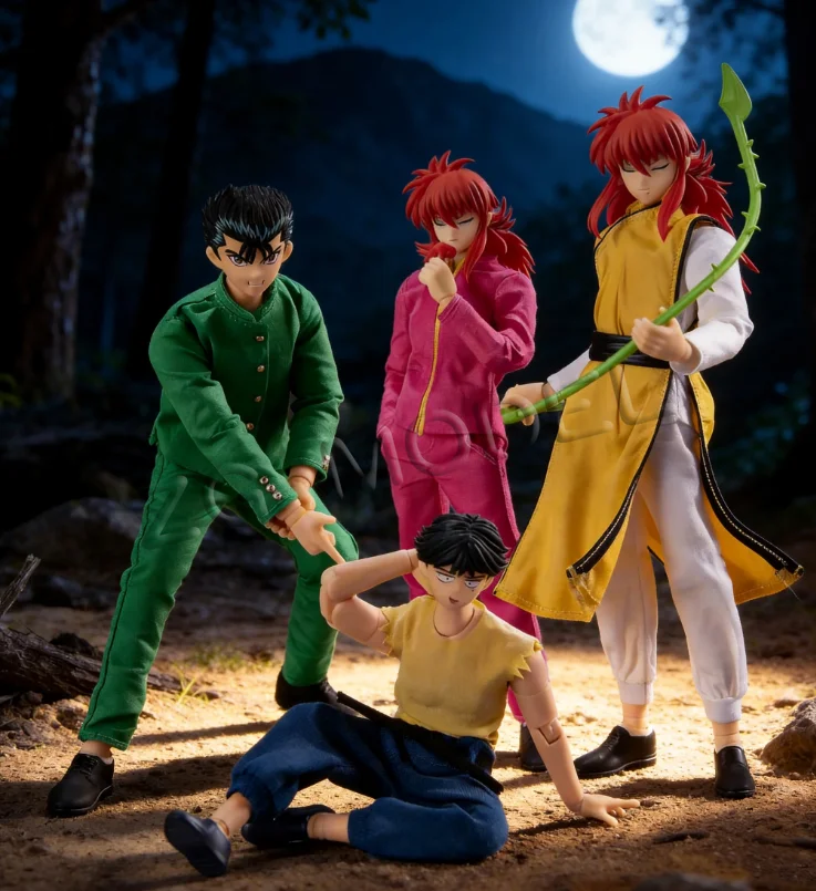 

GT Model Dasin Model Great Toys Ghost Detective YuYu Hakusho Urameshi Yuusuke/ Kurama Fighting Yoko Movable Figure In Stock