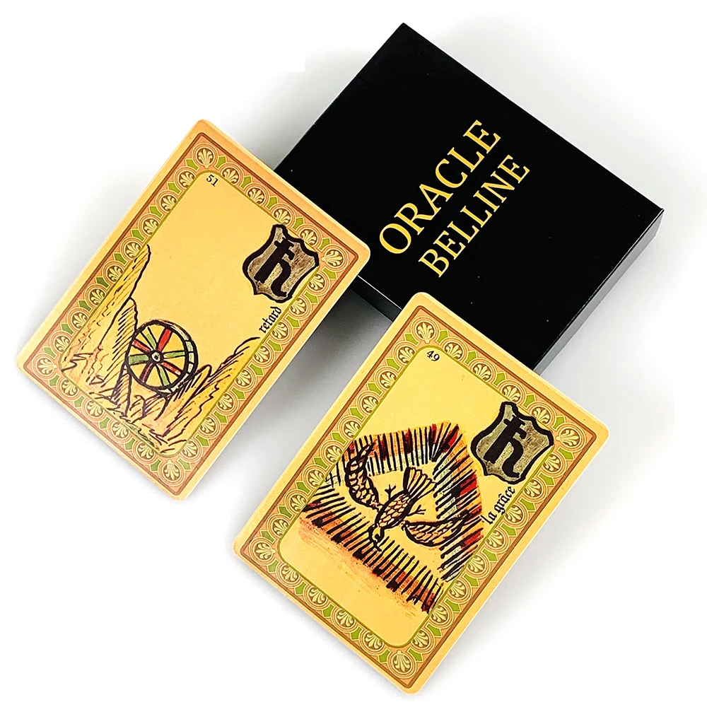 Oracle Belline Cards French Version Mysterious Divination Oracle Cards With Guidebook Spiritual Fortune Reading For Beginner