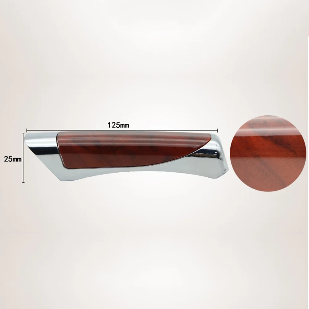 

Handbrake Cover Universal Plastic Protector For Car Red Wood Grain Dust Proof Scratch Resistant Easy Install Handbrake