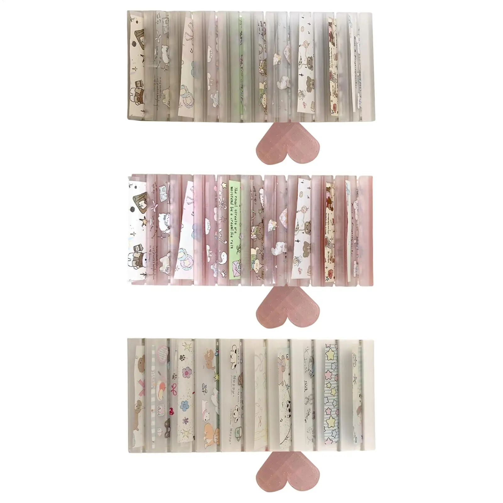 Macaron Colors Nail Nail Sticker Stripe Floral Manicure Decal Foil Storage Box Gradient Transfer Foil Storage Box Nail Decor