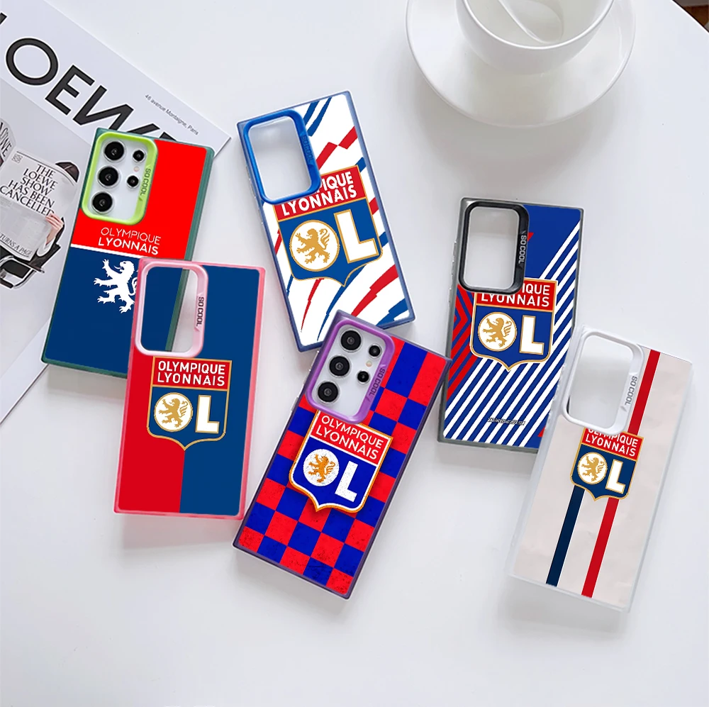 LYON-FC-CLUB Phone Case for Samsung Galaxy S25 S24 S23 S22 S21 S20 Note20 FE Ultra Plus 5G Anti Fall Matte Back Cover