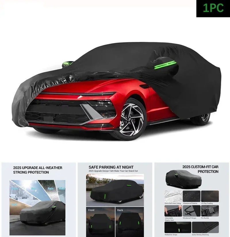 

Car Cover Custom Fit Waterproof All Weather for Automobiles Rain Snow Sun Protector Indoor Outdoor For Hyundai Sonata 2020 2025