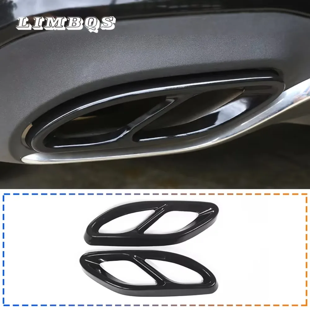 Car Exhaust Tip Muffler Pipe Cover For Mercedes Benz W176 B class w246 W212 W213 W205 X253 C180 C200 A Class tail pipe